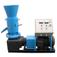 ZLSP 300B rotating roller pellet mill with electric motor