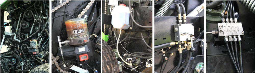 Auto oiling system of hay baler