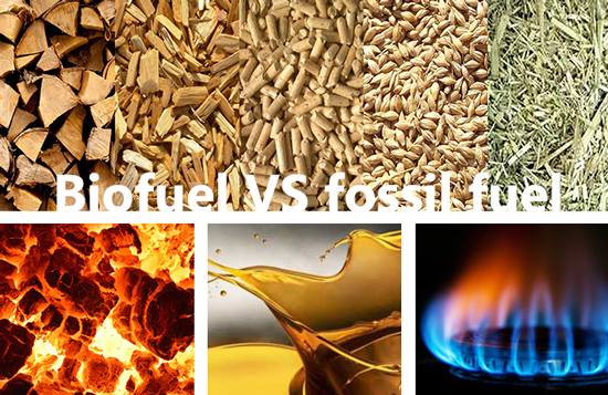 biomass fuel vs fossile fuel
