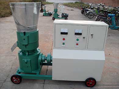 electric motor pellet mill with enclosure