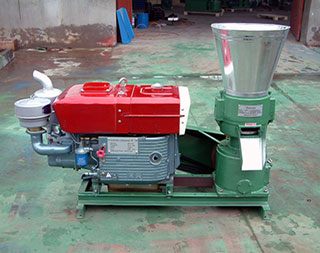 flat die diesel engine pellet mill for sale