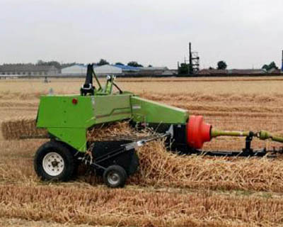 Large Square Baler Working