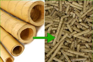 make bamboo pellets