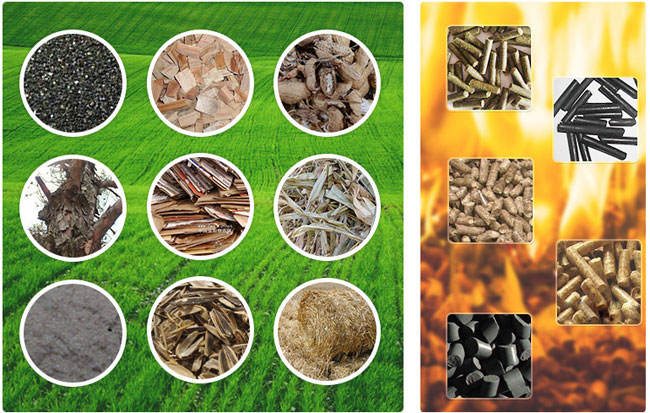 Raw materials of electric motor pellet mill