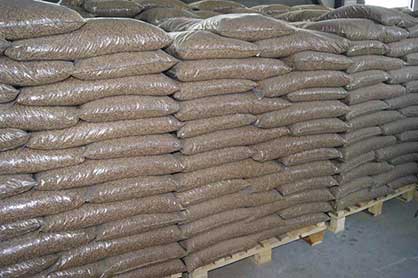 store rice husk pellets