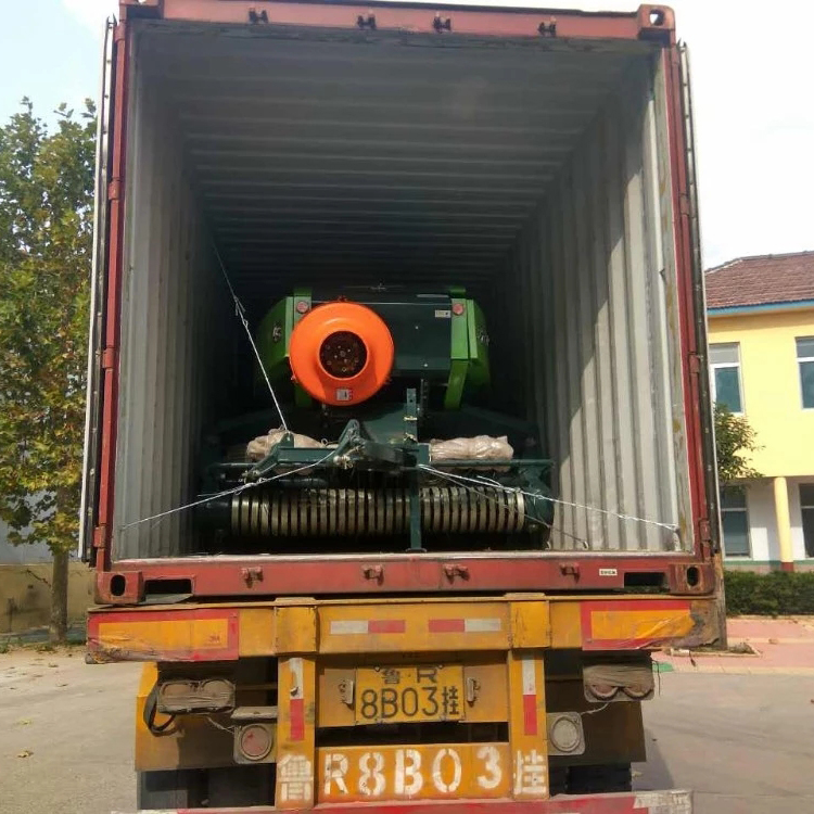 workshop of round baler with cuter