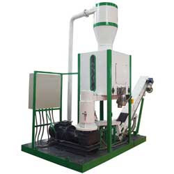 different sides of small pellet plant