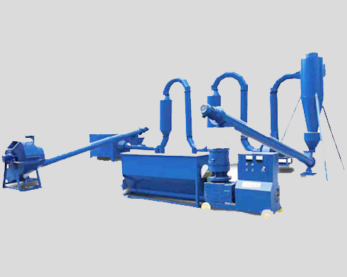 Biomass pellet production line